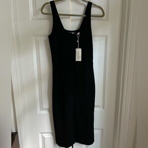 NWT Vince black tank knit dress in XS